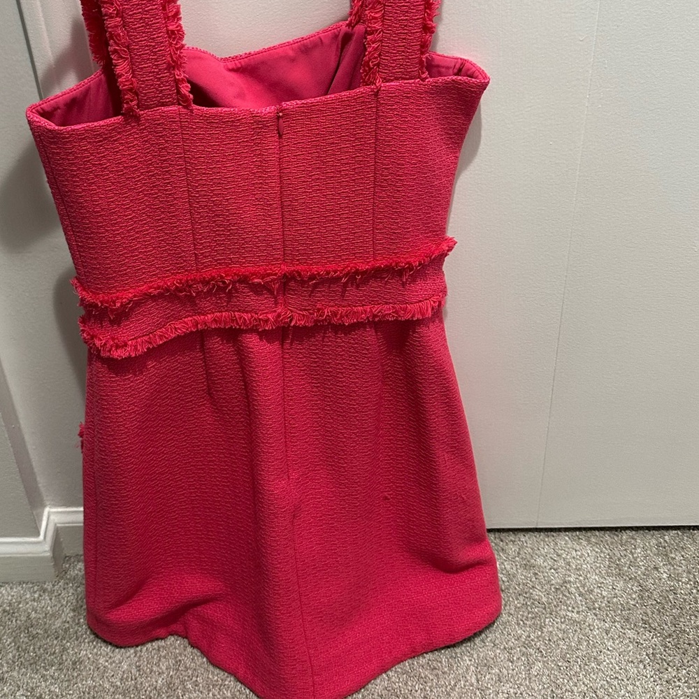 Alexis Vibrant Pink Textured Dress